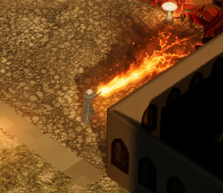 Emberstream — Mage discipline — a sustained torrent of flame.