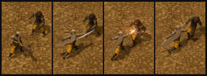 Riposte — Warrior discipline — parry, then answer.