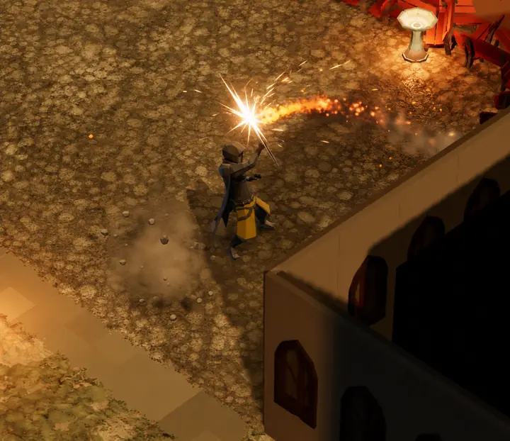 Flare — Mage discipline — a burst of fire at close range.