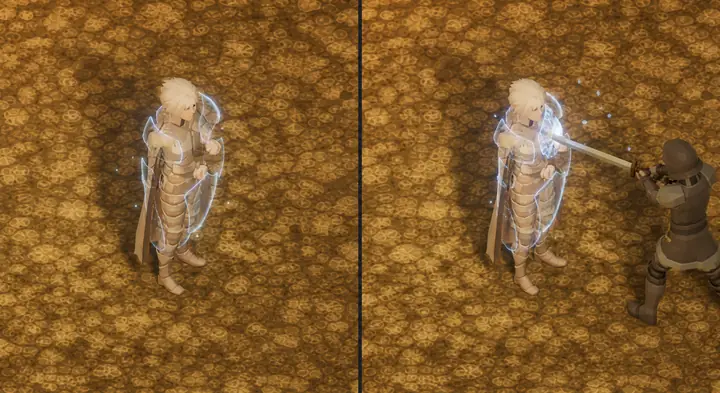 Frost Mantle — Mage discipline — armour of frost turns aside a blade.