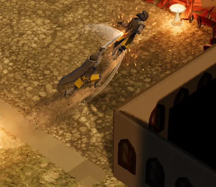 Spark Dash — Warrior discipline — a dash so fast the blade sheds sparks.