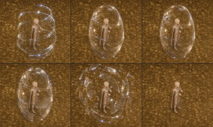 Glass Ward — Mage discipline — a ward of glass-clear light.